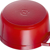 Staub - 5.5 QT Round Cocotte with Steamer Cherry Red 5.2L - 40510-601