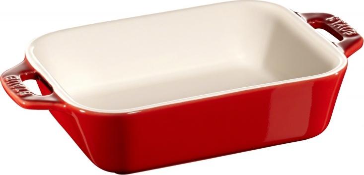 Staub - 5.5" x 4" Ceramic Rectangular Baking Dish Cherry Red - 40511-139