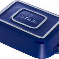 Staub - 5.5" x 4" Ceramic Rectangular Baking Dish Dark Blue - 40511-140