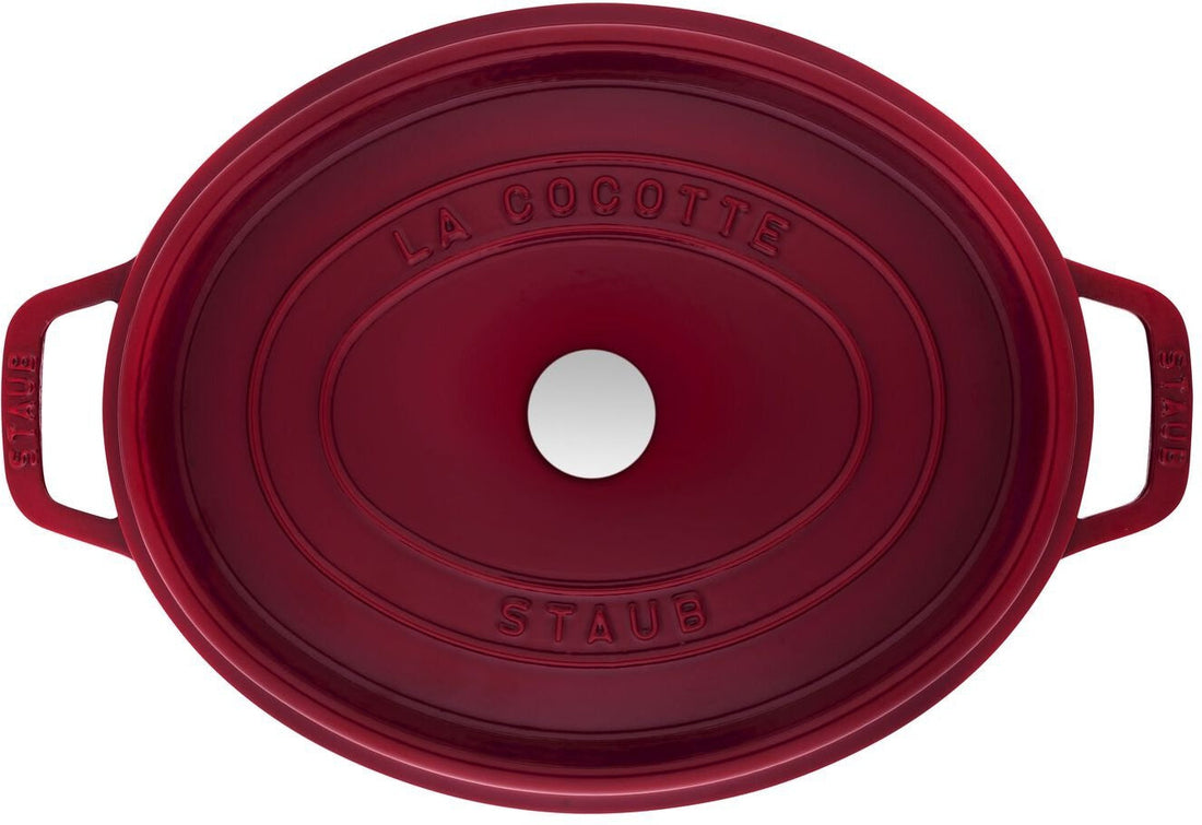 Staub - 5.7 QT Oval Cocotte Bordeaux Red 5.5L - 40502-279