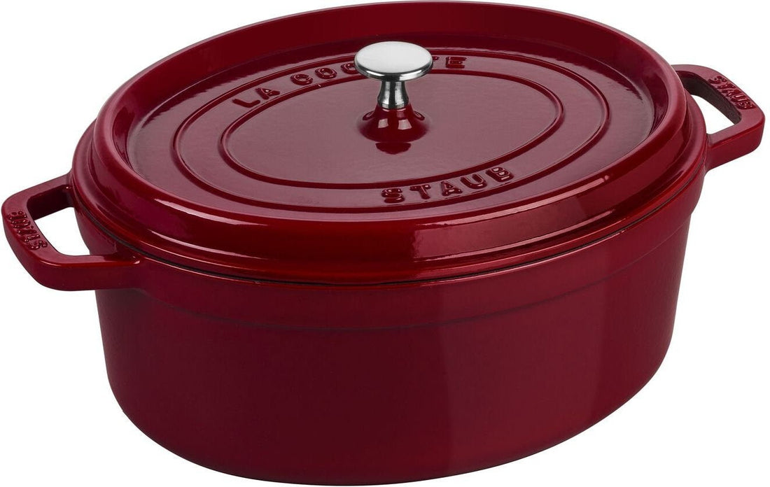Staub - 5.7 QT Oval Cocotte Bordeaux Red 5.5L - 40502-279