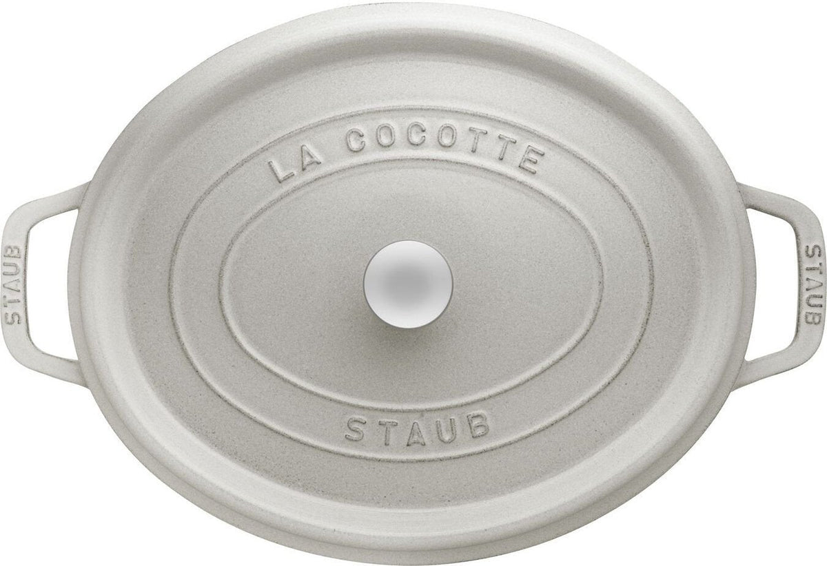Staub - 5.7 QT Oval Cocotte White Truffle 5.5L - 40501-416