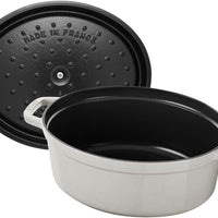 Staub - 5.7 QT Oval Cocotte White Truffle 5.5L - 40501-416