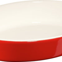 Staub - 6" x 9" Ceramic Oval Baking Dish Cherry Red - 40511-156