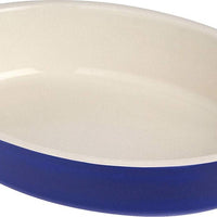 Staub - 6" x 9" Ceramic Oval Baking Dish Dark Blue - 40511-157