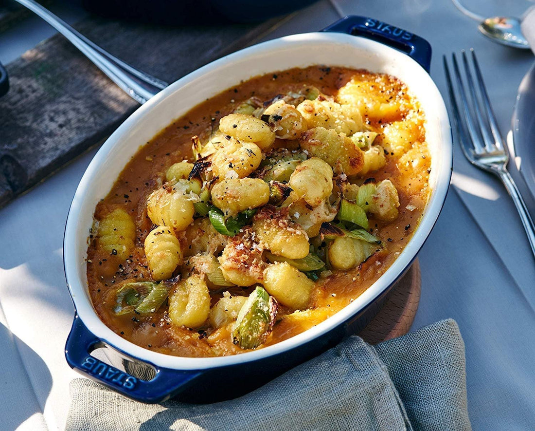 Staub - 6" x 9" Ceramic Oval Baking Dish Dark Blue - 40511-157