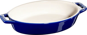 Staub - 6" x 9" Ceramic Oval Baking Dish Dark Blue - 40511-157