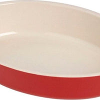 Staub - 6.7" x 4.3" Ceramic Oval Baking Dish Cherry Red - 40511-153
