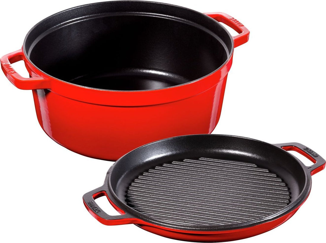 Staub - 7 QT Braiser with Grill Pan Lid 6.7L - 40511-679