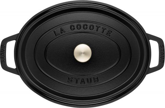 Staub - 7 QT Oval Cocotte Black 6.7L - 40509-322