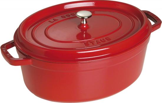 Staub - 7 QT Oval Cocotte Cherry Red 6.7L - 40509-872