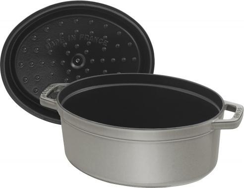 Staub - 7 QT Oval Cocotte Graphite Grey 6.7L - 40509-324