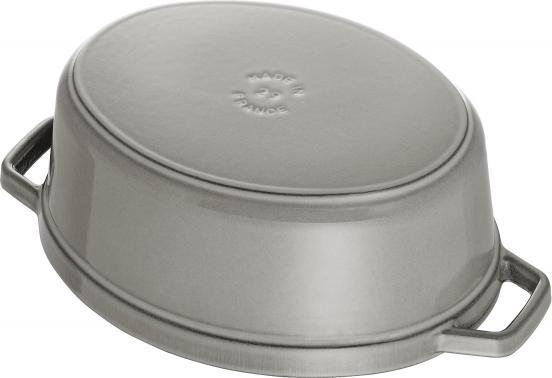 Staub - 7 QT Oval Cocotte Graphite Grey 6.7L - 40509-324