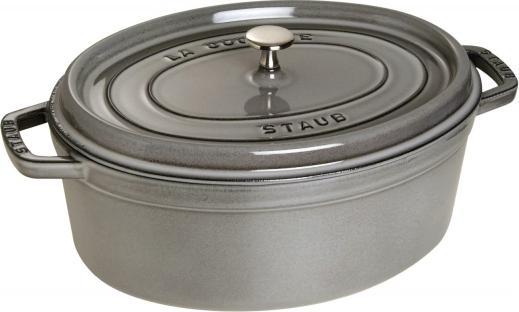 Staub - 7 QT Oval Cocotte Graphite Grey 6.7L - 40509-324