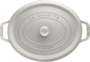 Staub - 7 QT Oval Cocotte White Truffle 6.7L - 40501-448