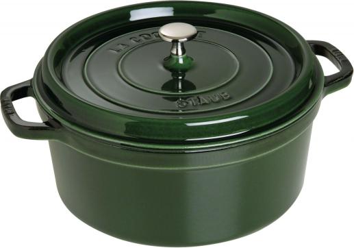 Staub - 7 QT Round Cocotte Basil 6.7L - 40509-361