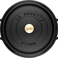 Staub - 7 QT Round Cocotte Black 6.7L - 40500-281