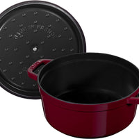 Staub - 7 QT Round Cocotte Bordeaux 6.7L - 40502-278