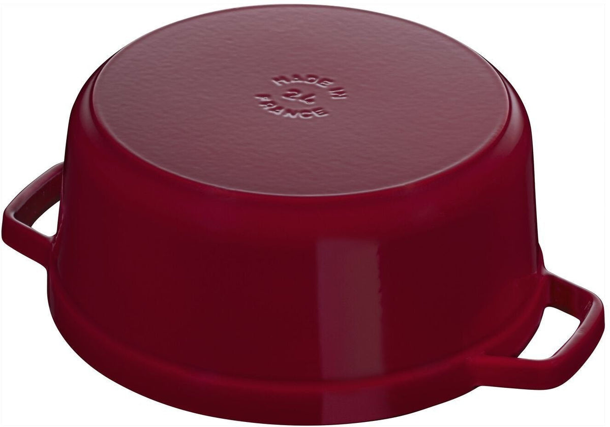 Staub - 7 QT Round Cocotte Bordeaux 6.7L - 40502-278