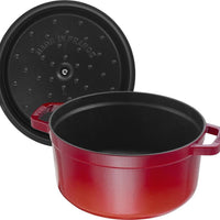 Staub - 7 QT Round Cocotte Cherry Red 6.7L - 40509-852