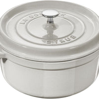 Staub - 7 QT Round Cocotte White Truffle 6.7L - 40501-414