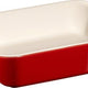 Staub - 7.5" x 6" Ceramic Rectangular Baking Dish Cherry Red - 40510-812