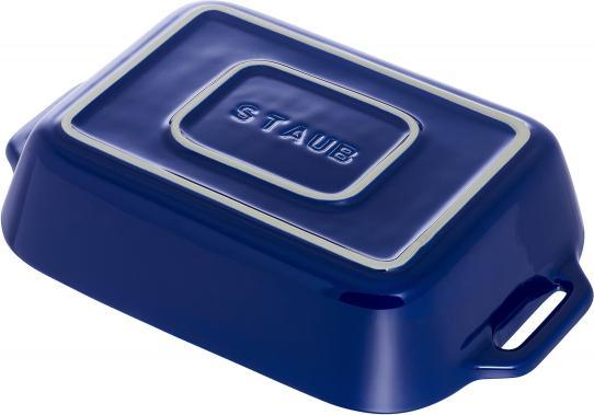 Staub - 7.5" x 6" Ceramic Rectangular Baking Dish Dark Blue - 40510-813