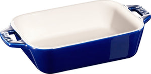 Staub - 7.5" x 6" Ceramic Rectangular Baking Dish Dark Blue - 40510-813