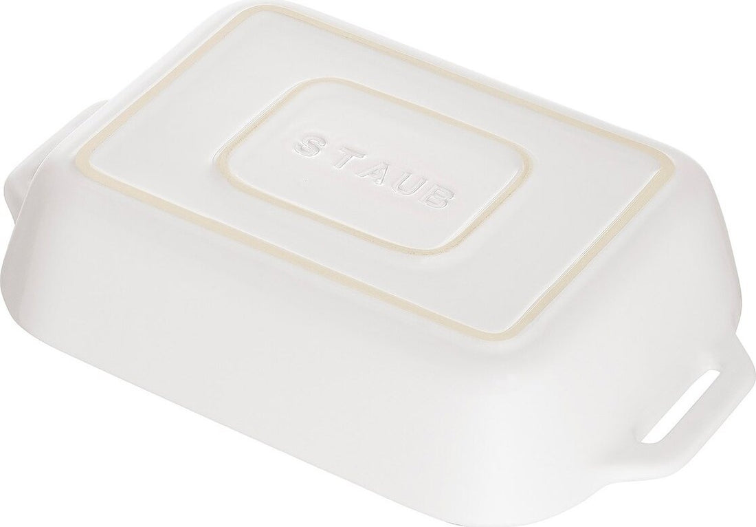 Staub - 7.5" x 6" Ceramic Rectangular Baking Dish White - 40511-144