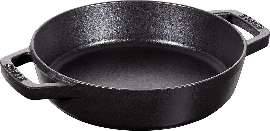Staub - 8" Cast Iron Fry Pan with Double Handle Black (20 cm) - 40511-659