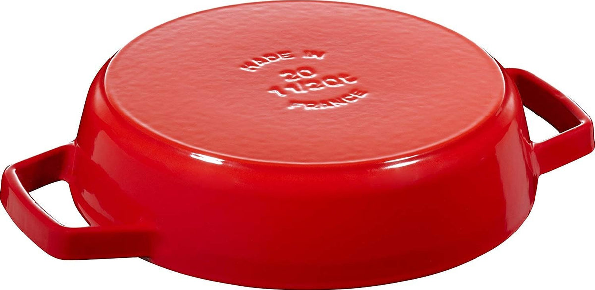 Staub - 8" Cast Iron Fry Pan with Double Handle Cherry Red (20 cm) - 40511-661