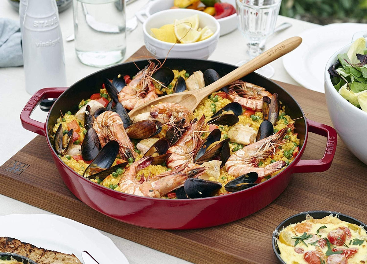 Staub - 8" Cast Iron Fry Pan with Double Handle Cherry Red (20 cm) - 40511-661