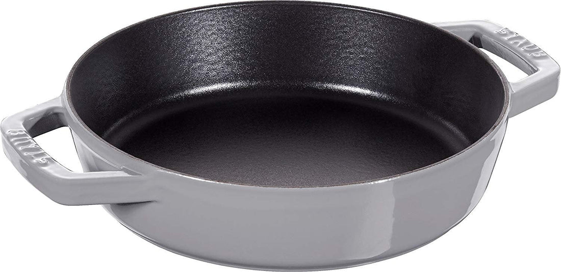 Staub - 8" Cast Iron Fry Pan with Double Handle Graphite Grey (20 cm) - 40511-660