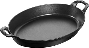 Staub - 8.25" Cast Iron Oval Gratin Dish 21cm - 40509-391
