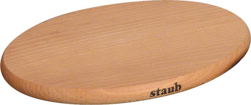 Staub - 8.25" Oval Magnetic Wooden Trivet - 40509-349