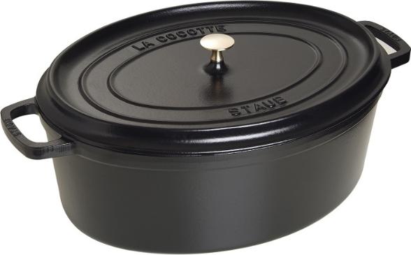 Staub - 8.5 QT Oval Cocotte Black 8L - 40509-370