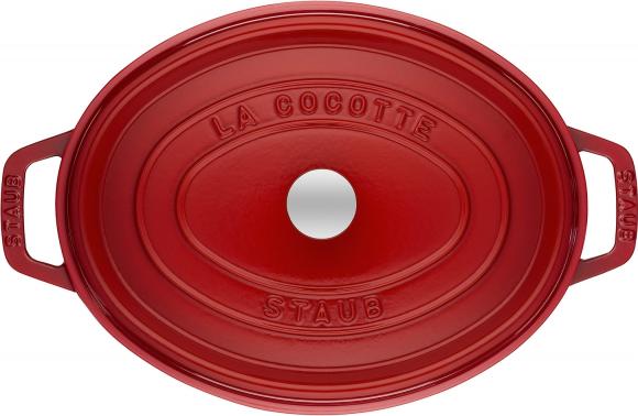Staub - 8.5 QT Oval Cocotte Cherry Red 8L - 40509-876