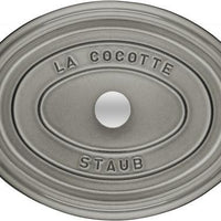 Staub - 8.5 QT Oval Cocotte Graphite Grey 8L - 40509-369