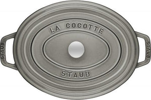Staub - 8.5 QT Oval Cocotte Graphite Grey 8L - 40509-369