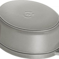 Staub - 8.5 QT Oval Cocotte Graphite Grey 8L - 40509-369