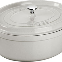 Staub - 8.5 QT Oval Cocotte White Truffle 8L - 40501-447
