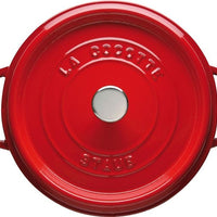 Staub - 8.75 QT Round Cocotte Cherry Red 8.35L - 40509-861