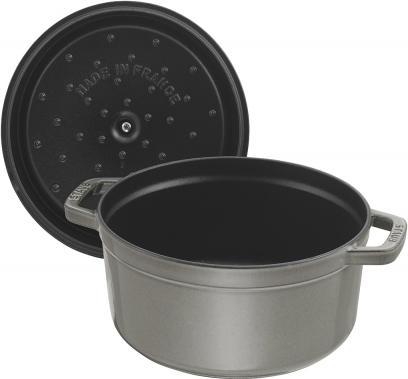 Staub - 8.75 QT Round Cocotte Graphite Grey 8.35L - 40509-862