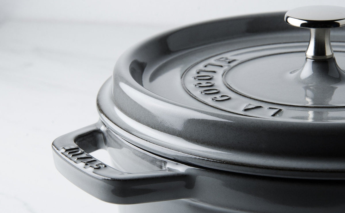 Staub - 8.75 QT Round Cocotte Graphite Grey 8.35L - 40509-862
