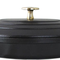 Staub - 9" Cast Iron Oval Baking Dish with Lid 23cm - 40509-582