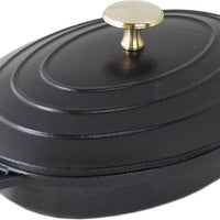 Staub - 9" Cast Iron Oval Baking Dish with Lid 23cm - 40509-582