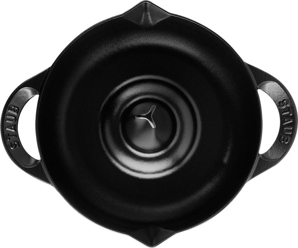 Staub - 9.5" Cast Iron Enamel Roaster Black (24 cm) - 40509-339