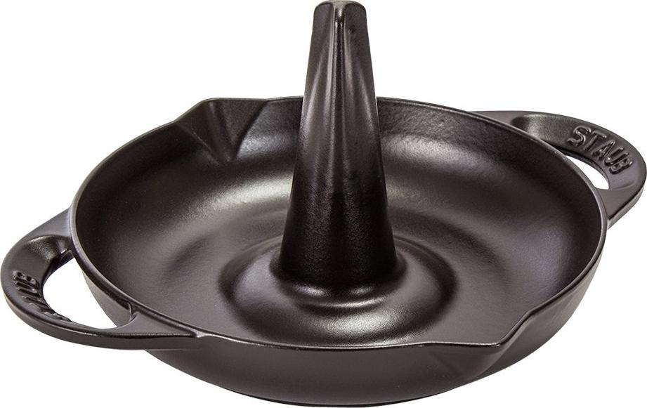 Staub - 9.5" Cast Iron Enamel Roaster Black (24 cm) - 40509-339