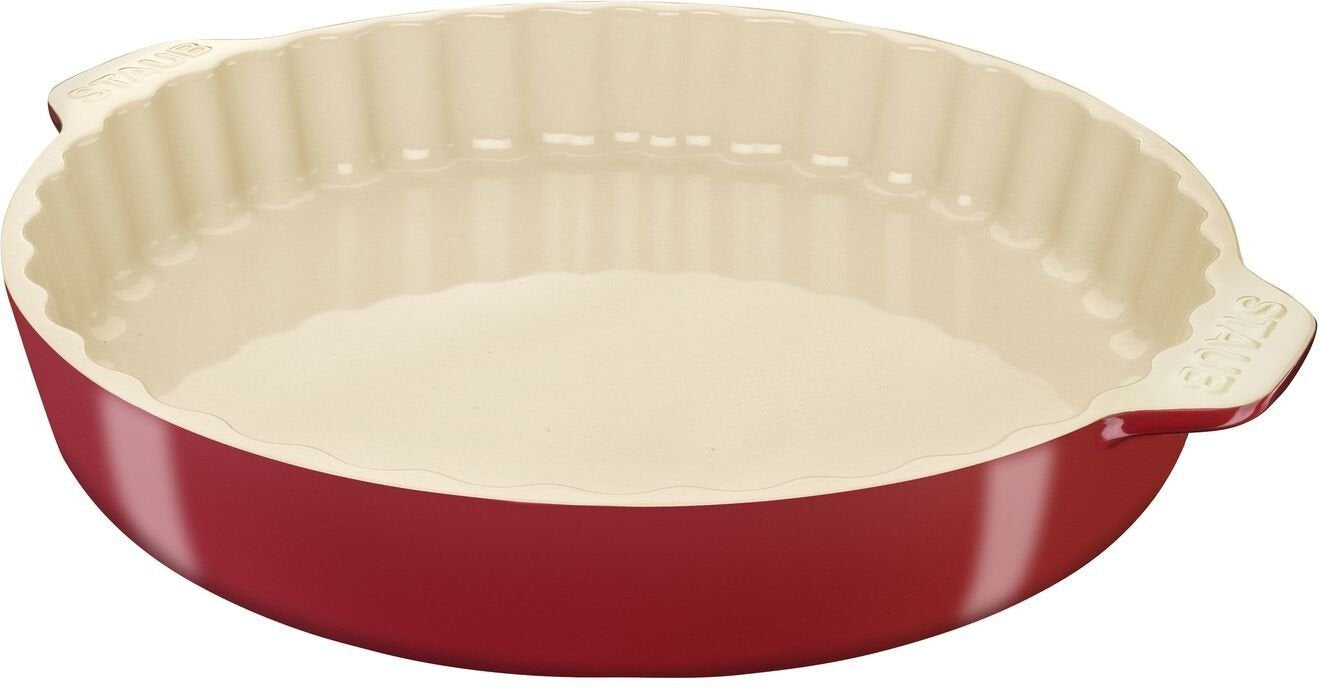 Staub - Ceramic 12" Pie Dish Cherry Red - 40508-222