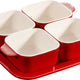 Staub - Ceramic Appetizer Set Cherry Red - 40511-119
